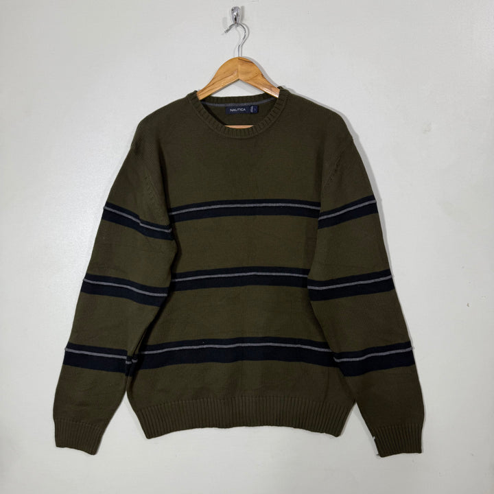 NAUTICA COTTON SWEATER GREEN COLOUR