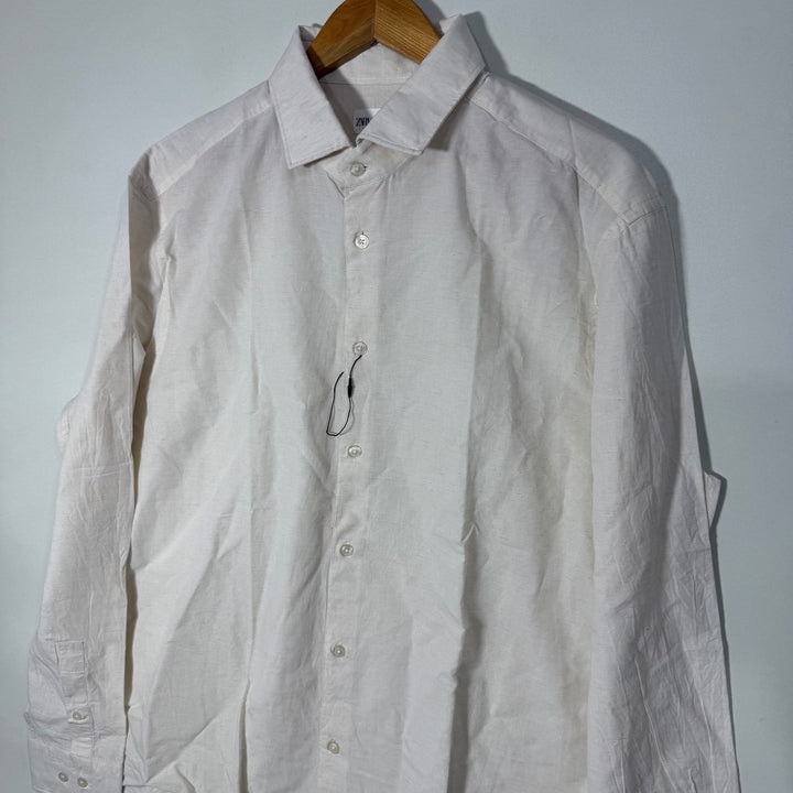 ZARA COTTON LINEN SHIRT