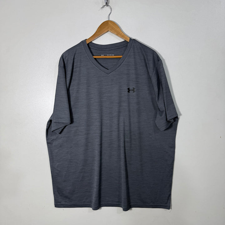 NIKE DRI FIT V NECK SPORT TSHIRT GREY COLOUR