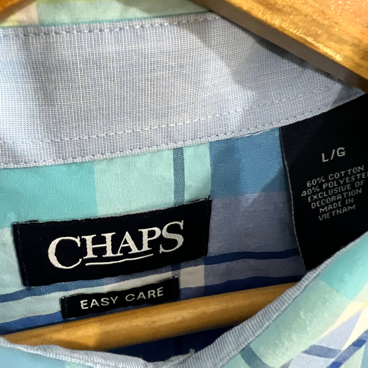 CHAPS BUTTON DOWN HALF SLEEVES SHIRT