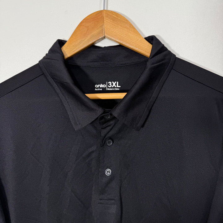 ANKO ACTIVE SPORT POLO TSHIRT BLACK COLOUR