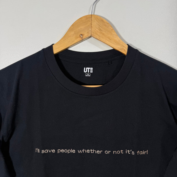 UNIQLO COTTON TSHIRT BLACK COLOUR