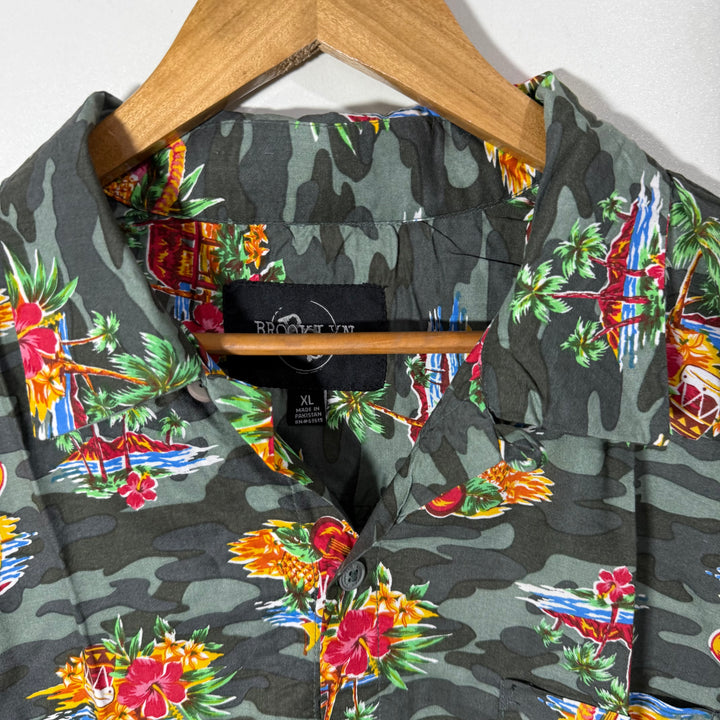 BROOKLYN SAFARI COLLAR HALF SLEEVES HAWAI SHIRT BRAND NEW