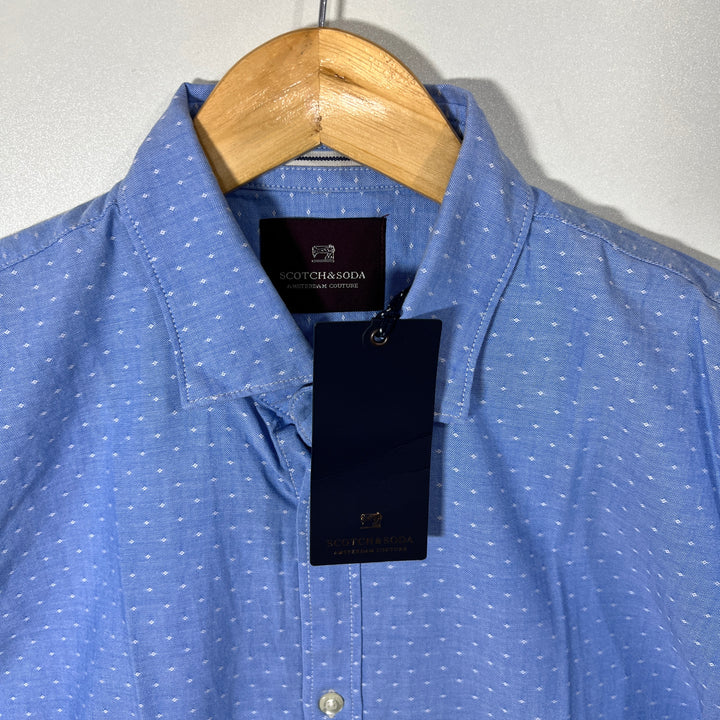 SCOTCH & SODA BUTTON DOWN OXFORD COTTON SHIRT BRAND NEW