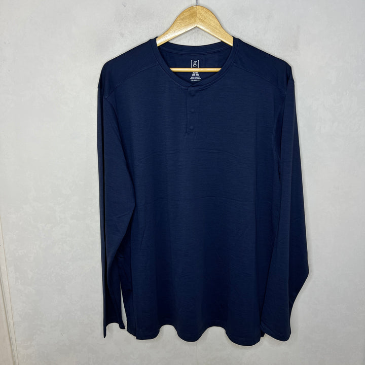 GEORGE HENLEY COLLAR LONG SLEEVES SPORT TSHIRT