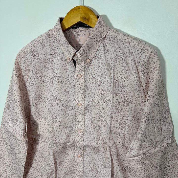 GUESS SLIM FIT BUTTON DOWN CASUAL COTTON SHIRT