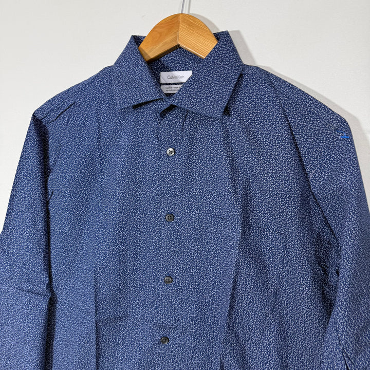 CALVIN KLEIN REGULAR FIT PRINTED COTTON SHIRT