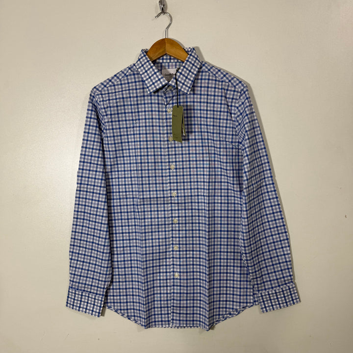 GOOD FELLOW & CO COTTON CHECKERED FORMAL SHIRT BRAND NEW