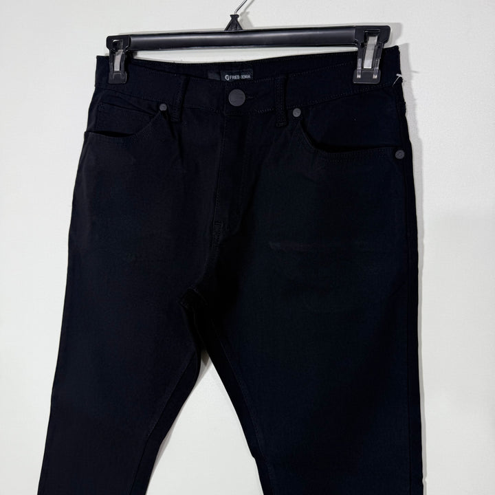 FRIED DENIM PERFORMANCE DENIM PANT WITH FOUR WAY STRETCH BLACK COLOUR