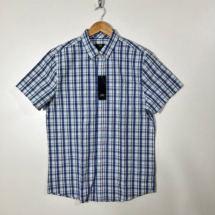 F&F BUTTON DOWN HALF SLEEVES SHIRT BRAND NEW