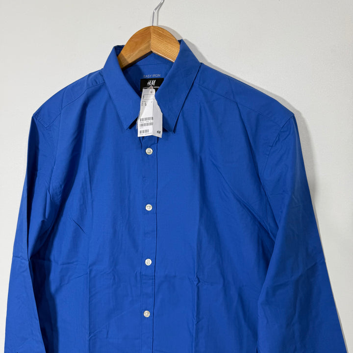 H&M SLIM FIT EASY IRON COTTON FORMAL SHIRT BRAND NEW