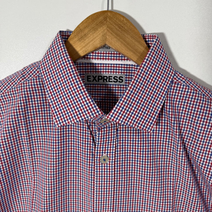 EXPRESS FITTED COTTON CHECKERED SHIRT