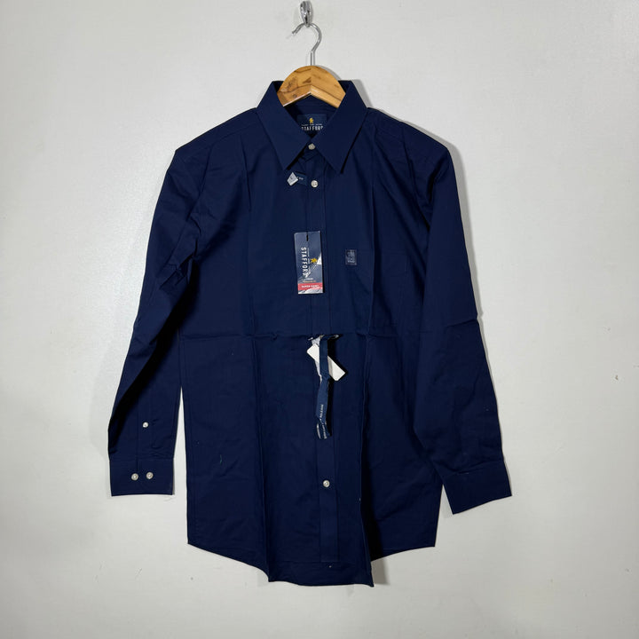 STAFFORD TRAVEL PERFORMANCE SHIRT BRAND NEW BLUE COLOUR