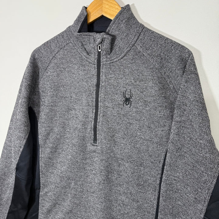 SPYDER HALF ZIP KNITED PULLOVER INNER FLEECE