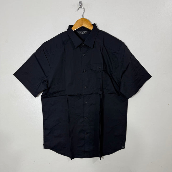 UNDER ARMOUR HALF SLEEVES PERFORMANCE SHIRT BLACK COLOUR