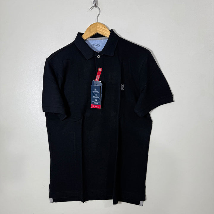 CHAPS EVERYDAY COTTON POLO TSHIRT BRAND NEW BLACK COLOUR