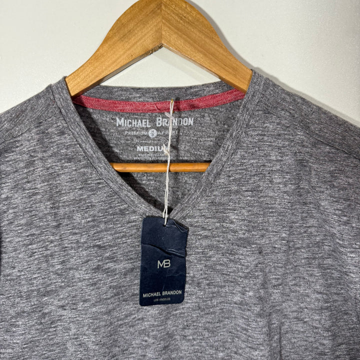 MICHAEL BRANDON V NECK COTTON TSHIRT BRAND NEW