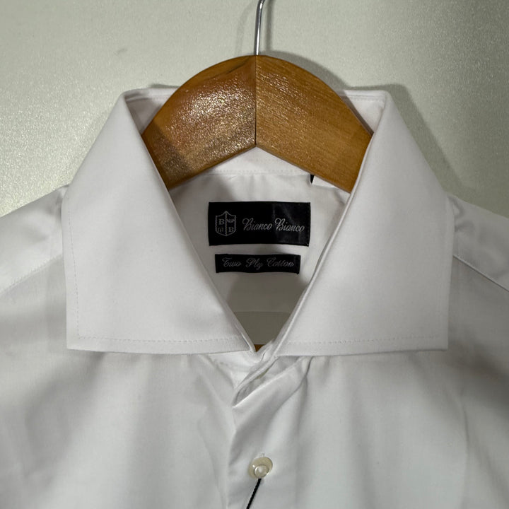 BIANCO BIANCO FORMAL COTTON SHIRT WHITE COLOUR
