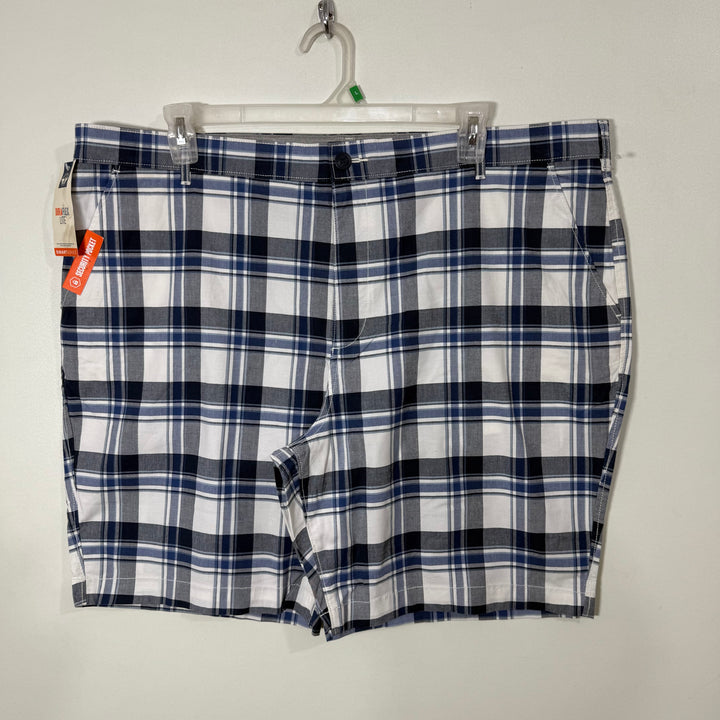 DOCKERS FLEX COMFORT WAISTBAND CHECKERED COTTON CHINO SHORT BRAND NEW WITH STRETCH