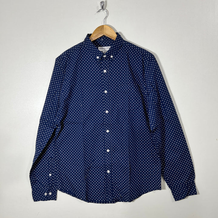 URBAN MAN BUTTON DOWN CASUAL COTTON SHIRT