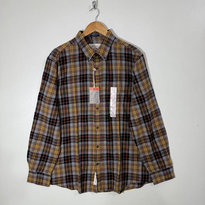 ST JHONS BAY BUTTON DOWN FLANNEL COTTON SHIRT BRAND NEW