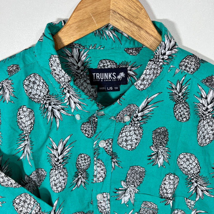 TRUNKS BUTTON DOWN HALF SLEEVES SHIRT