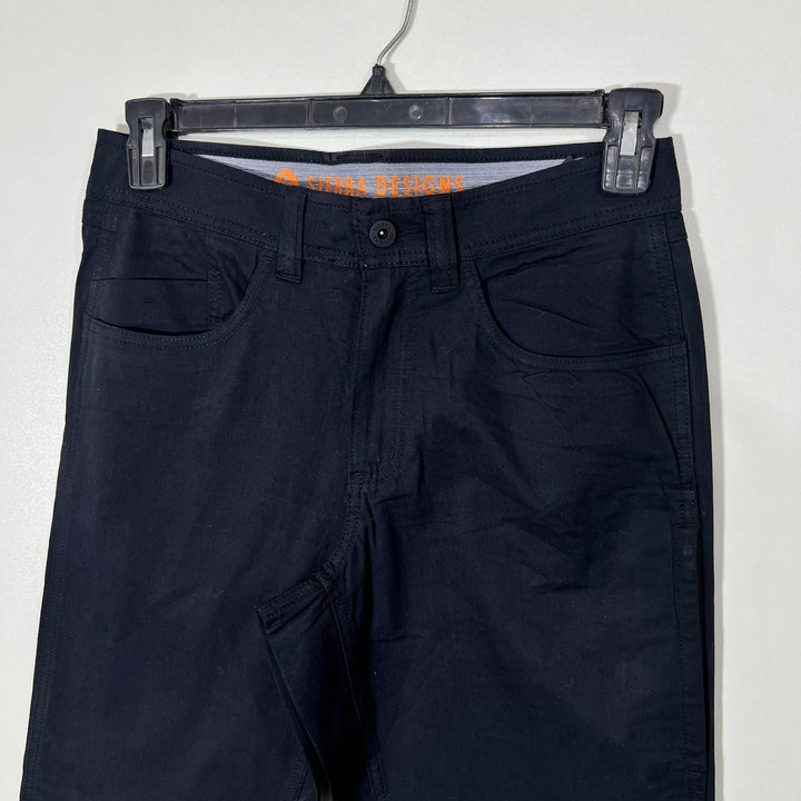 SIERRA DESIGNS STRAIGHT FIT COTTON PANT WITH STRETCH BLACK COLOUR