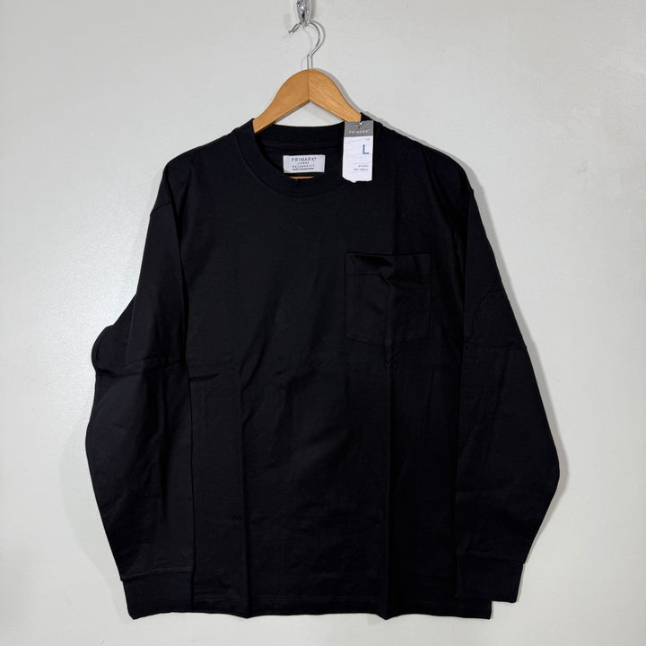 PRIMARK LONG SLEEVES COTTON TSHIRT BRAND NEW BLACK COLOUR