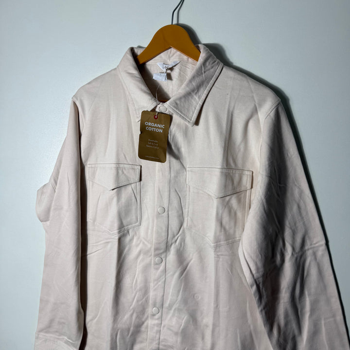 COTTON THREAD OVERSIZED DOUBLE POCKETS COTTON SHIRT BRAND NEW