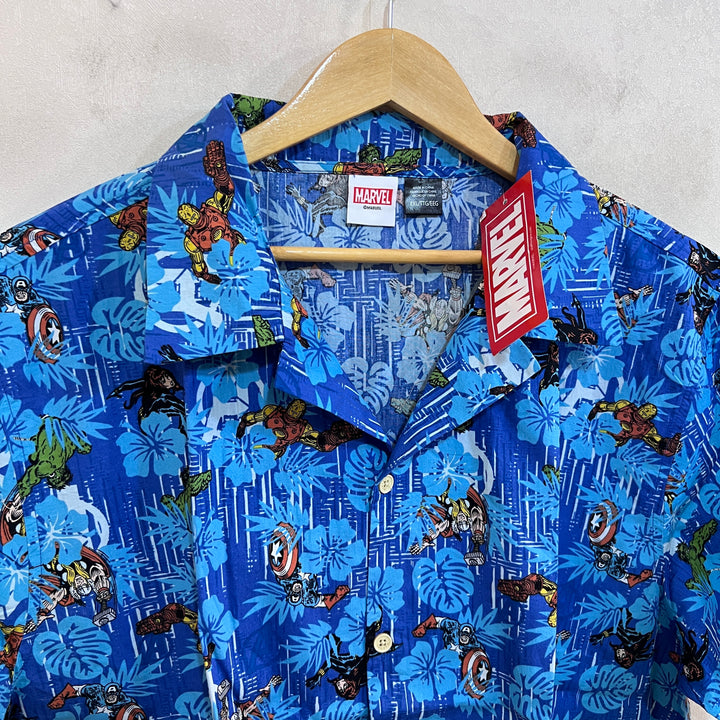 MARVEL SAFARI COLLAR HALF SLEEVES COTTON SHIRT BRAND NEW