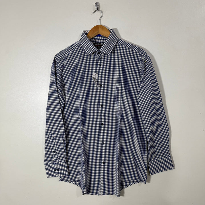 KIRKLAND SIGNATURE PERFORMANCE CHECKERED SHIRT BRAND NEW WITH STRETCH