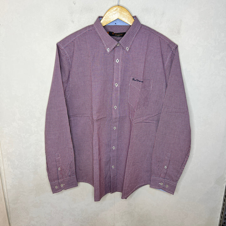 BEN SHERMAN BUTTON DOWN SEMI FORMAL COTTON SHIRT