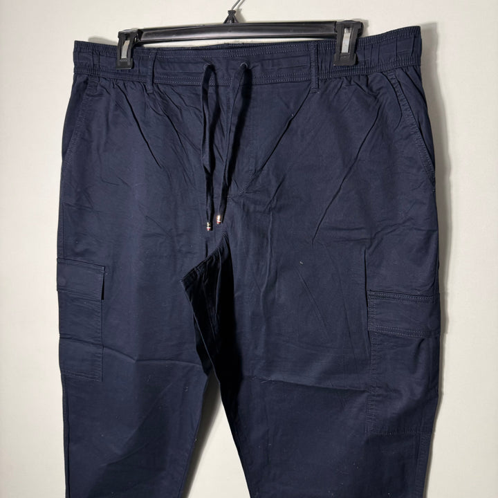 TOMMY HILFIGER CARGO COTTON PANT BLUE COLOUR WITH STRETCH