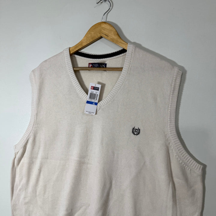 CHAPS SLEEVES LESS COTTON SWEATER BRAND NEW