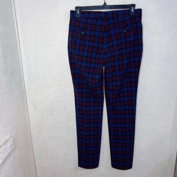 BOOHOO MAN SLIM FIT CHECKERED DRESS PANT BRAND NEW WITH STRETCH - JS BROTHERS 