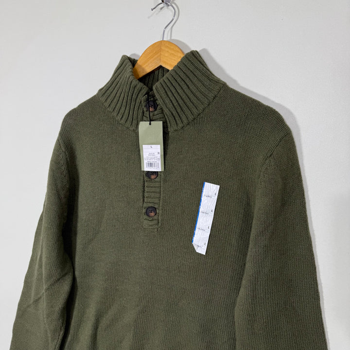 GOOD FELLOW &CO 4 BUTTON LNITWEAR COTTON SWEATER BRAND NEW