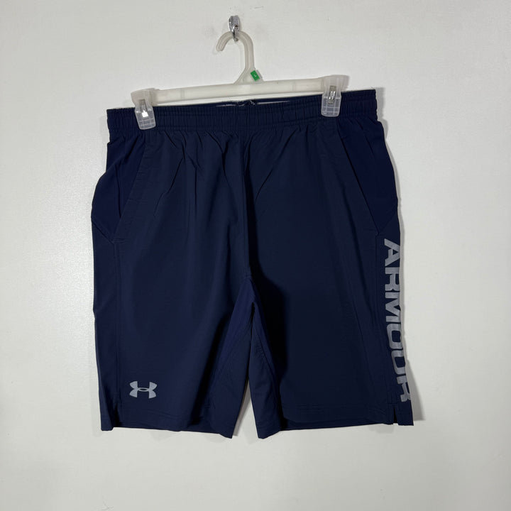 UNDER ARMOUR HYBRID PARACHUTE SHORT WITH STRETCH BLUE COLOUR