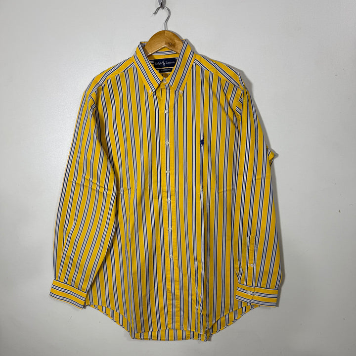 RALPH LAUREN POLO CLASSIC FIT BUTTON DOWN CASUAL COTTON SHIRT