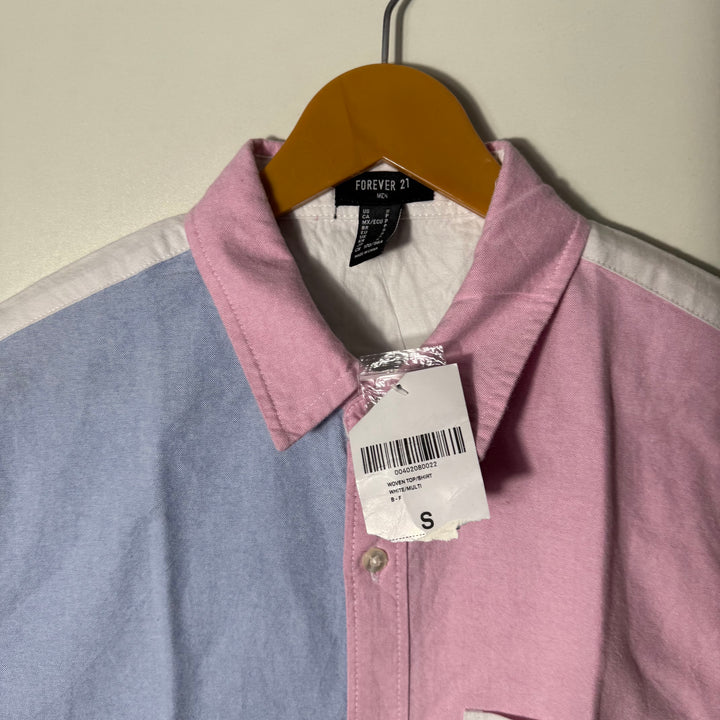 FOREVER 21 MEN HALF SLEEVES OXFORD COTTON SHIRT BRAND NEW