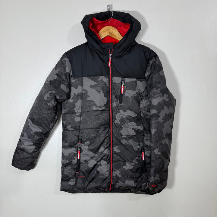 CHAMPION CAMOUFLAGE PUFFER JACKET WITH HOOD