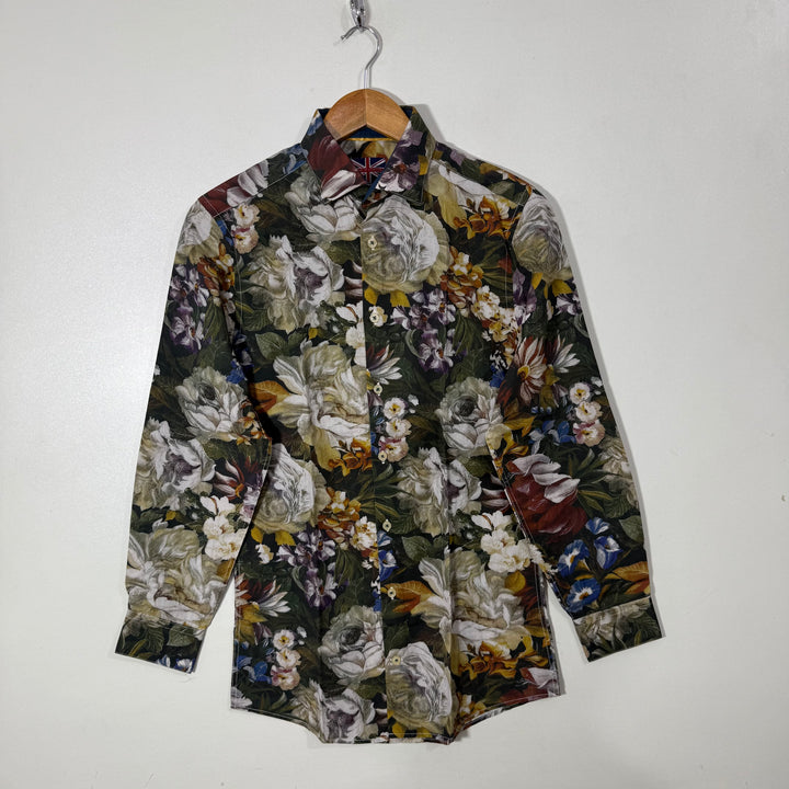 SOUL OF LONDON PRINTED CASUAL COTTON SHIRT