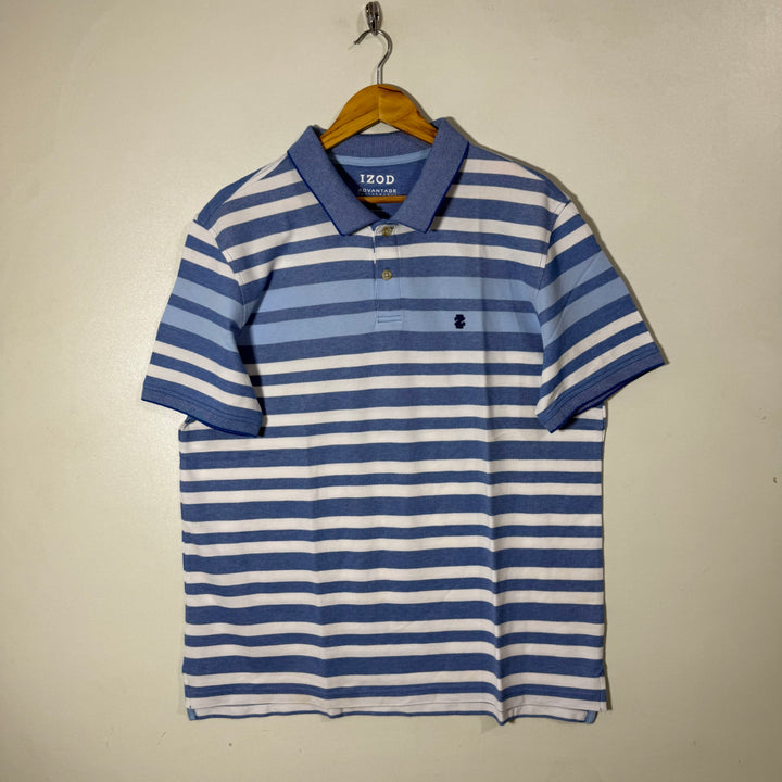IZOD ADVANTAGE COTTON POLO TSHIRT WITH STRETCH