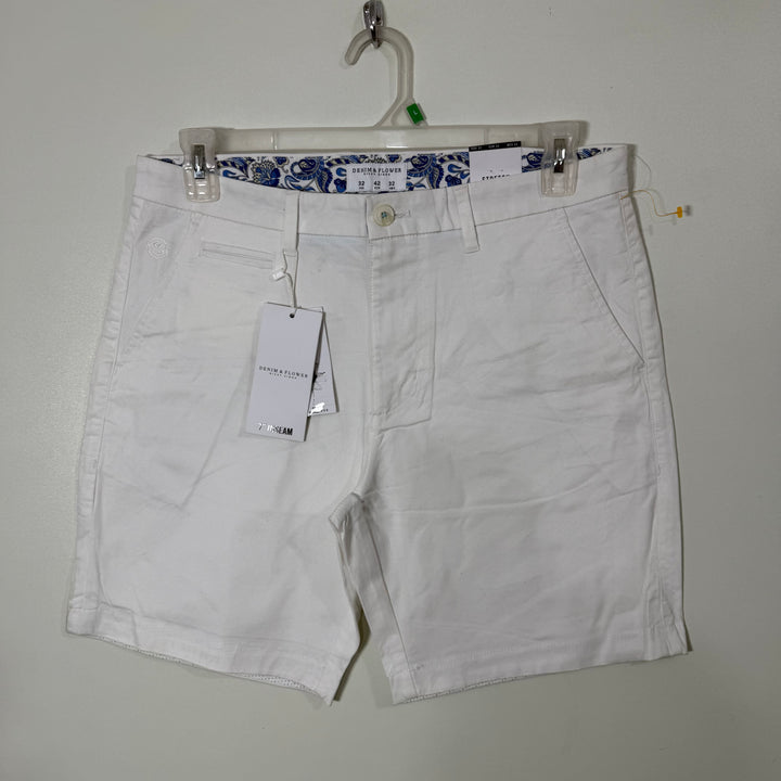 DENIM & FLOWER COTTON SHORT BRAND NEW WITH STRETCH