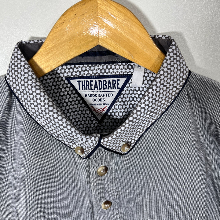 THREADBARE BUTTON DOWN COTTON POLO TSHIRT