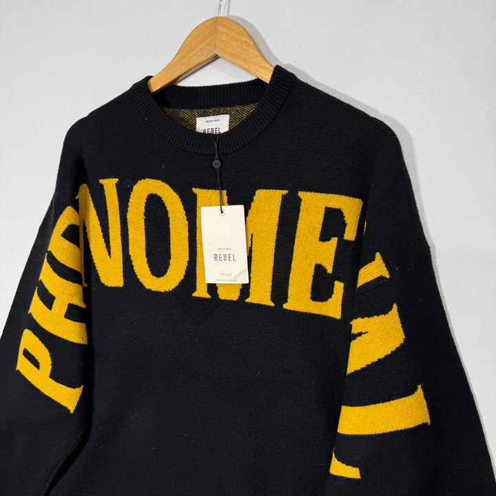 REBEL OVERSIZED DROOPED SHOULDER ACRYLIC SWEATER BRAND NEW
