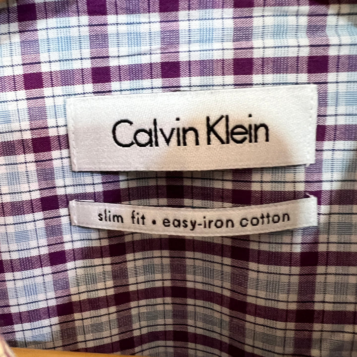 CALVIN KLEIN SLIM FIT EASY IRON COTTON SHIRT