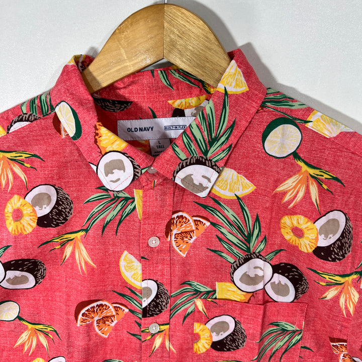 OLD MAVY HALF SLEEVES COTTON SHIRT