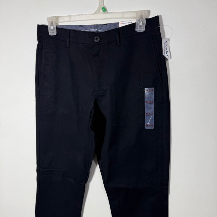 OLD NAVY ULTIMATE SLIM FIT COTTON CHINO PANT BRAND NEW WITH STRETCH BLACK COLOUR