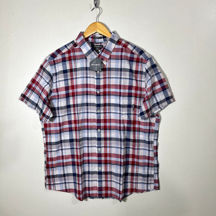 EDDIE BAUER CLASSIC FIT BUTTON DOWN HALF SLEEVES SHIRT BRAND NEW