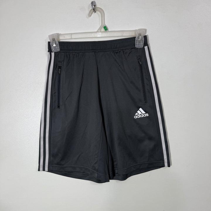 ADIDAS AEROREADY SPORT SHORT WITH SIDE ZIP POCKETS GREY COLOUR